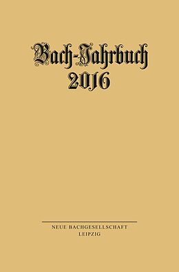 E-Book (pdf) Bach-Jahrbuch 2016 von 