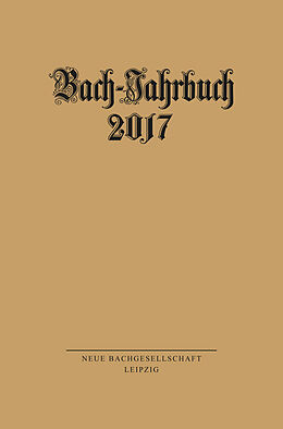 E-Book (pdf) Bach-Jahrbuch 2017 von 
