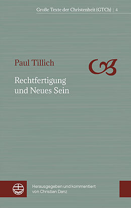 Kartonierter Einband Rechtfertigung und Neues Sein von Paul Tillich