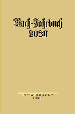 Kartonierter Einband (Kt) Bach-Jahrbuch 2020 von 