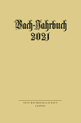 Kartonierter Einband (Kt) Bach-Jahrbuch 2021 von 