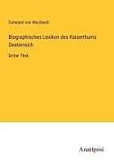 Biographisches Lexikon des Kaiserthums Oesterreich