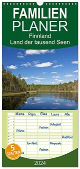 Kalender Familienplaner 2024 - Finnland - Land der tausend Seen mit 5 Spalten (Wandkalender, 21 x 45 cm) CALVENDO von Anja Ergler