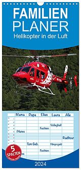 Kalender Familienplaner 2024 - Helikopter in der Luft mit 5 Spalten (Wandkalender, 21 x 45 cm) CALVENDO von Matthias Hansen