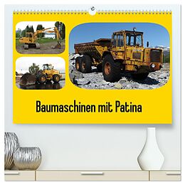 Kalender Baumaschinen mit Patina (hochwertiger Premium Wandkalender 2024 DIN A2 quer), Kunstdruck in Hochglanz von Thomas Morper