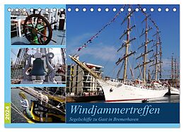 Kalender Windjammertreffen - Segelschiffe zu Gast in Bremerhaven (Tischkalender 2024 DIN A5 quer), CALVENDO Monatskalender von Frank Gayde