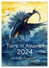 Kalender Tiere in Aquarell 2024 - von Ruth Trinczek (Wandkalender 2024 DIN A4 hoch), CALVENDO Monatskalender von Ruth Trinczek