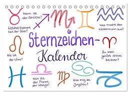 Kalender Sternzeichen-Kalender (Tischkalender 2024 DIN A5 quer), CALVENDO Monatskalender von Martje Kleinhans - Kritzelfee