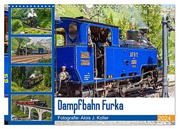 Kalender Dampfbahn Furka 2024 (Wandkalender 2024 DIN A3 quer), CALVENDO Monatskalender von Alois J. Koller 4pictures.ch