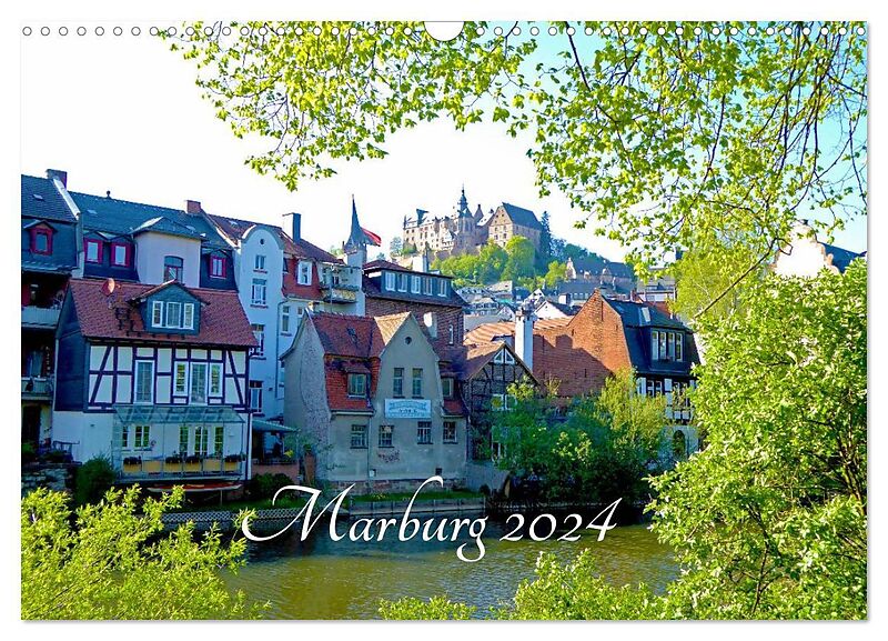 Marburg 2024 (Wandkalender 2024 DIN A3 quer), CALVENDO Monatskalender