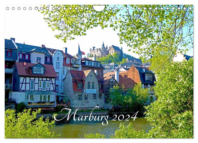 Marburg 2024 (Wandkalender 2024 DIN A4 quer), CALVENDO Monatskalender