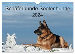 Kalender Schäferhunde Seelenhunde (Wandkalender 2024 DIN A4 quer), CALVENDO Monatskalender von Petra Schiller