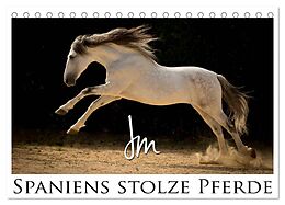 Kalender Spaniens stolze Pferde (Tischkalender 2024 DIN A5 quer), CALVENDO Monatskalender von Julia Moll