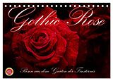 Kalender Gothic Rose - Rosen aus dem Garten der Finsternis (Tischkalender 2024 DIN A5 quer), CALVENDO Monatskalender von Martina Cross