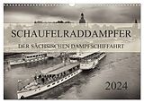 Kalender Schaufelraddampfer der Sächsischen Dampfschiffahrt (Wandkalender 2024 DIN A3 quer), CALVENDO Monatskalender von Dirk Meutzner
