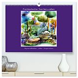 Kalender Fantastische Gartenwelten - Aquarellbilder voller Inspiration (hochwertiger Premium Wandkalender 2024 DIN A2 quer), Kunstdruck in Hochglanz von IssaBild IssaBild