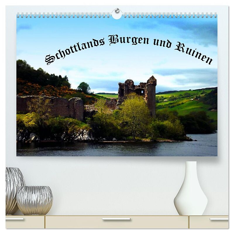 Schottlands Burgen und Ruinen (hochwertiger Premium Wandkalender 2024 DIN A2 quer), Kunstdruck in Hochglanz