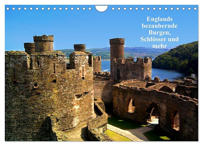 Englands bezaubernde Burgen, Schlösser und mehr (Wandkalender 2024 DIN A4 quer), CALVENDO Monatskalender