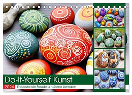 Kalender Do-It-Yourself Kunst - Entdecke die Freude am Steine bemalen (Tischkalender 2024 DIN A5 quer), CALVENDO Monatskalender von Anja Frost