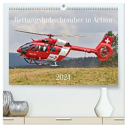 Kalender Rettungshubschrauber in Action (hochwertiger Premium Wandkalender 2024 DIN A2 quer), Kunstdruck in Hochglanz von Matthias Merz