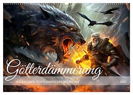 Kalender Götterdämmerung - Der Ragnarök in der nordischen Mythologie (Wandkalender 2025 DIN A2 quer), CALVENDO Monatskalender von Anja Frost