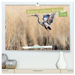 Kalender (Kal) Extrem seltene Reiher (hochwertiger Premium Wandkalender 2025 DIN A2 quer), Kunstdruck in Hochglanz von Frederic Bauer