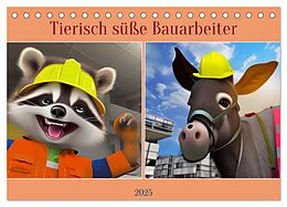 Kalender (Kal) Tierisch süße Bauarbeiter (Tischkalender 2025 DIN A5 quer), CALVENDO Monatskalender von Babett Paul - Babetts Bildergalerie