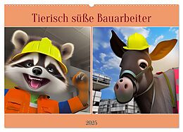 Kalender (Kal) Tierisch süße Bauarbeiter (Wandkalender 2025 DIN A2 quer), CALVENDO Monatskalender von Babett Paul - Babetts Bildergalerie