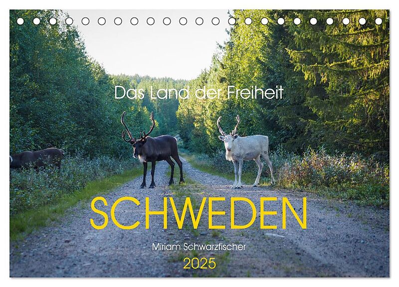 Das Land der Freiheit Schweden (Tischkalender 2025 DIN A5 quer), CALVENDO Monatskalender