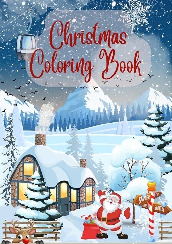 Christmas Coloring Book -- Colorful Christmas Cheer  A Festive Coloring Adventure