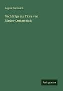 Nachträge zur Flora von Nieder-Oesterreich
