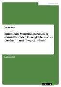 Elemente der Spannungserzeugung in Kriminalhörspielen. Ein Vergleich zwischen "Die drei ???" und "Die drei ??? Kids"