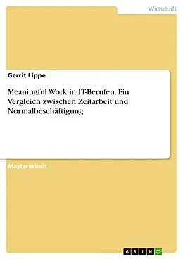 E-Book (pdf) Meaningful Work in IT-Berufen. Ein Vergleich zwischen Zeitarbeit und Normalbeschäftigung von Gerrit Lippe