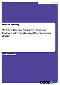 E-Book (pdf) Welchen Einfluss haben psychosoziale Faktoren auf Post-Schlaganfall-Depressionen (PSD)? von Mercan Karadag