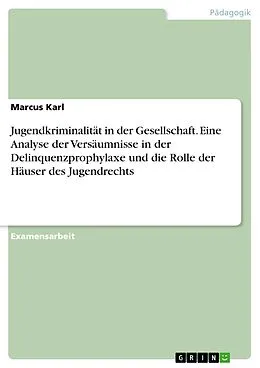 E-Book (pdf) Jugendkriminalität in der Gesellschaft. Eine Analyse der Versäumnisse in der Delinquenzprophylaxe und die Rolle der Häuser des Jugendrechts von Marcus Karl