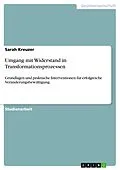E-Book (pdf) Umgang mit Widerstand in Transformationsprozessen von Sarah Kreuzer