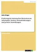 E-Book (pdf) Förderung der intrinsischen Motivation am Arbeitsplatz. Ansätze, Herausforderungen und positive Auswirkungen von Julia Krüger