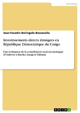 eBook (pdf) Investissements directs étrangers en République Démocratique du Congo de Jean Faustin Bolingola Bossessilo