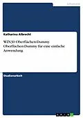 E-Book (pdf) WIN30 Oberflächen-Dummy. Oberflächen-Dummy für eine einfache Anwendung von Katharina Albrecht