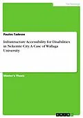 E-Book (pdf) Infrastructure Accessibility for Disabilities in Nekemte City. A Case of Wallaga University von Paulos Tadesse