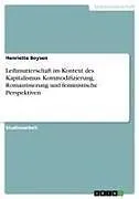 Leihmutterschaft im Kontext des Kapitalismus. Kommodifizierung, Romantisierung und feministische Perspektiven