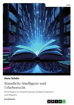 E-Book (pdf) Künstliche Intelligenz und Urheberrecht von Hans Schön