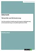 E-Book (pdf) Metaethik und Behinderung von Göksel Çelik