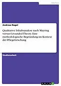 E-Book (pdf) Qualitative Inhaltsanalyse nach Mayring versus Grounded Theory. Eine methodologische Begründung im Kontext der Pflegeforschung von Andreas Nagel