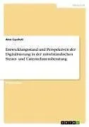 Entwicklungsstand und Perspektiven der Digitalisierung in der mittelständischen Steuer- und Unternehmensberatung