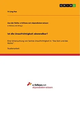 E-Book (pdf) Ist die Unaufrichtigkeit abwendbar? von Yi Ling Pan