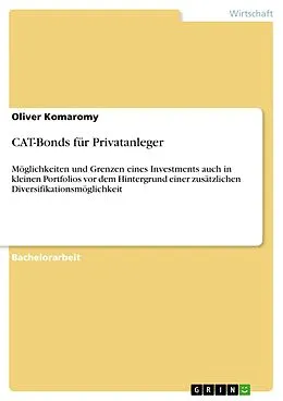 E-Book (pdf) CAT-Bonds für Privatanleger von Oliver Komaromy
