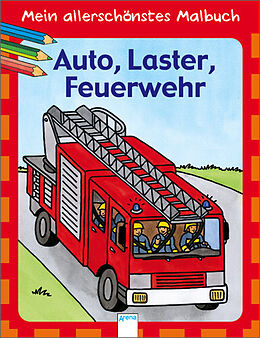 Paperback Mein allerschönstes Malbuch - Auto, Laster, Feuerwehr von Brigitta Nicolas