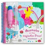 Kartonierter Einband Ausmalen mit dem magischen Pinsel. Einhörner von Clémentine Derodit