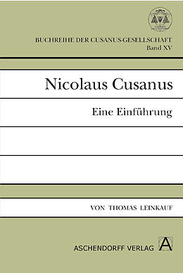 Kartonierter Einband Nicolaus Cusanus von Thomas Leinkauf